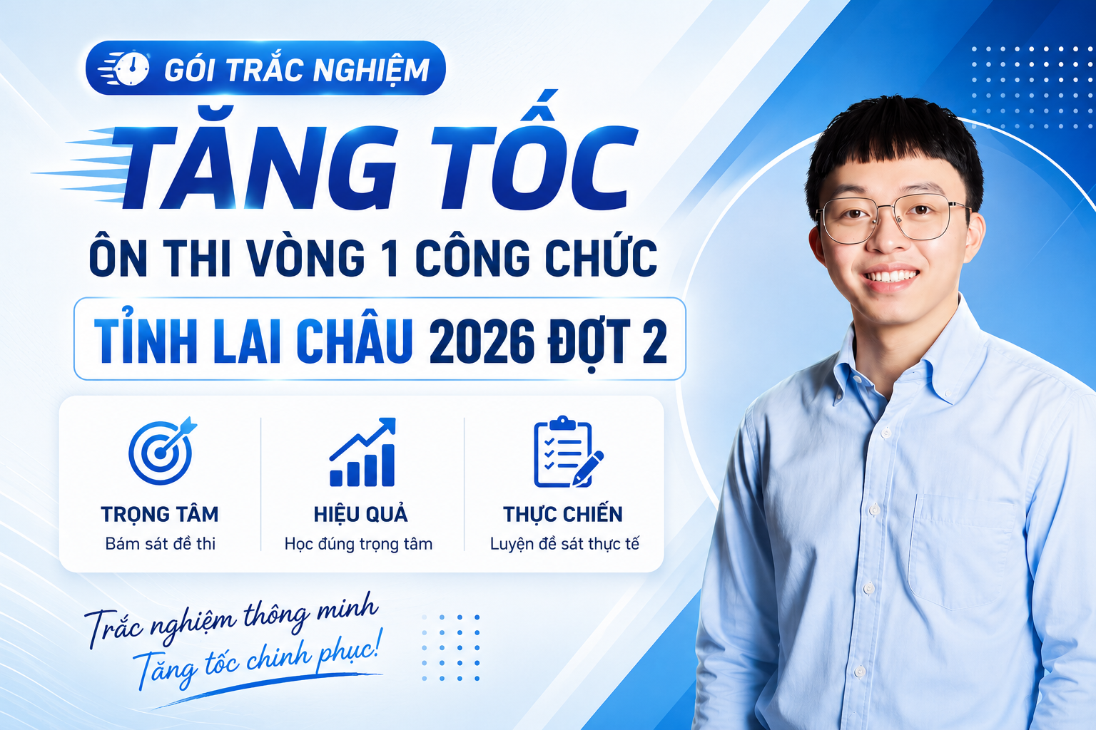 Cực HOT♨️Gói tăng tốc - Ôn thi Vòng 1 công chức tỉnh Lai Châu 2026 đợt 2