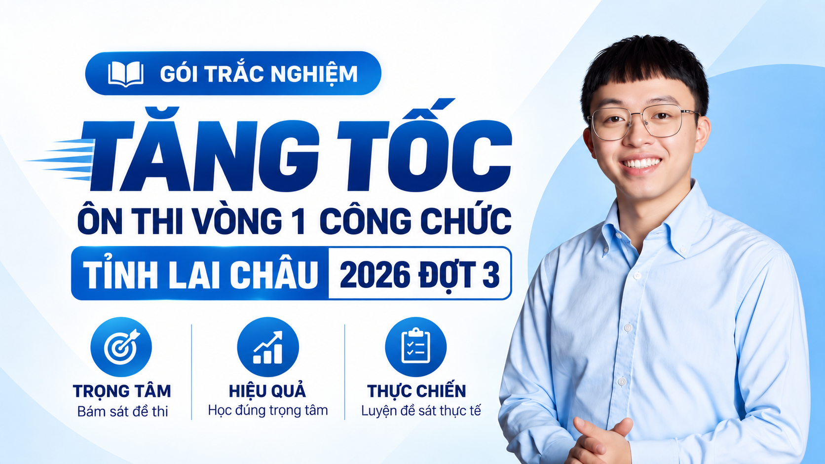 Cực HOT♨️Gói tăng tốc - Ôn thi Vòng 1 công chức tỉnh Lai Châu 2026 đợt 3